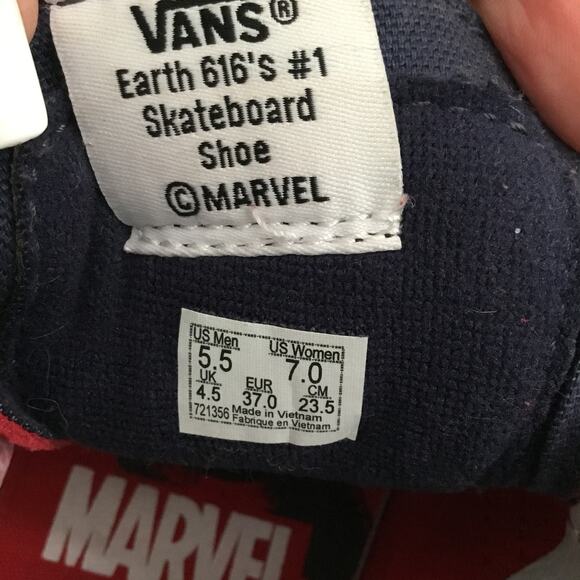 VANS Marvel Captain Marvel Sk8 High Top US Womens 7 / Mens 5.5 - Picture 6 of 7